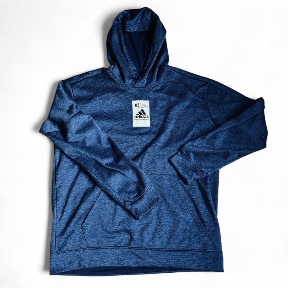 Men's adidas navy blue‎ hoodie XL EUC